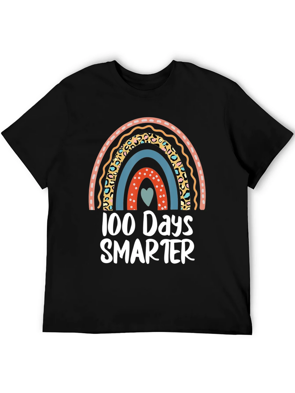 100 Days Smarter Rainbow Graphic Tee product image 5