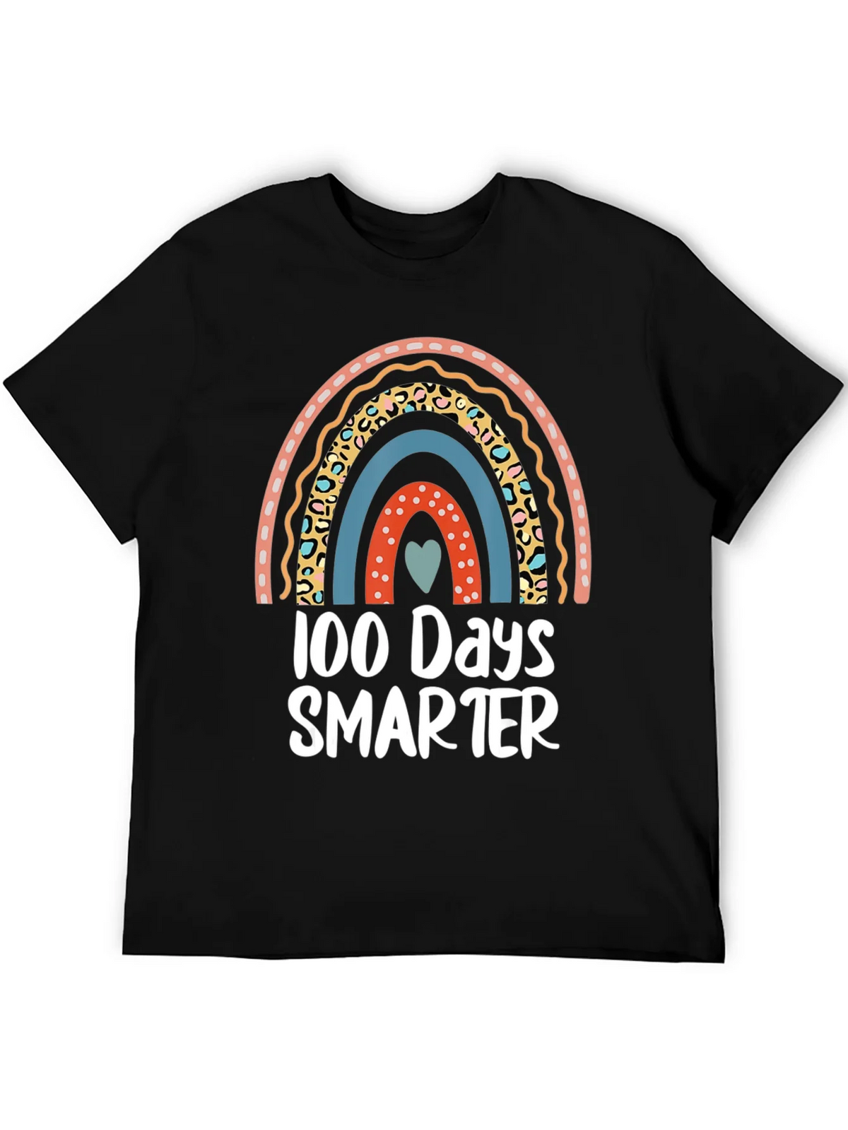 100 Days Smarter Rainbow Graphic Tee product image 5