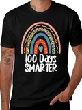 100 Days Smarter Rainbow Graphic Tee product image 1
