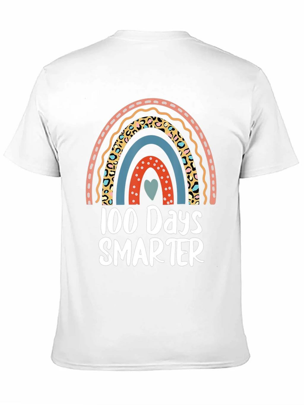 100 Days Smarter Rainbow Graphic Tee product image 10