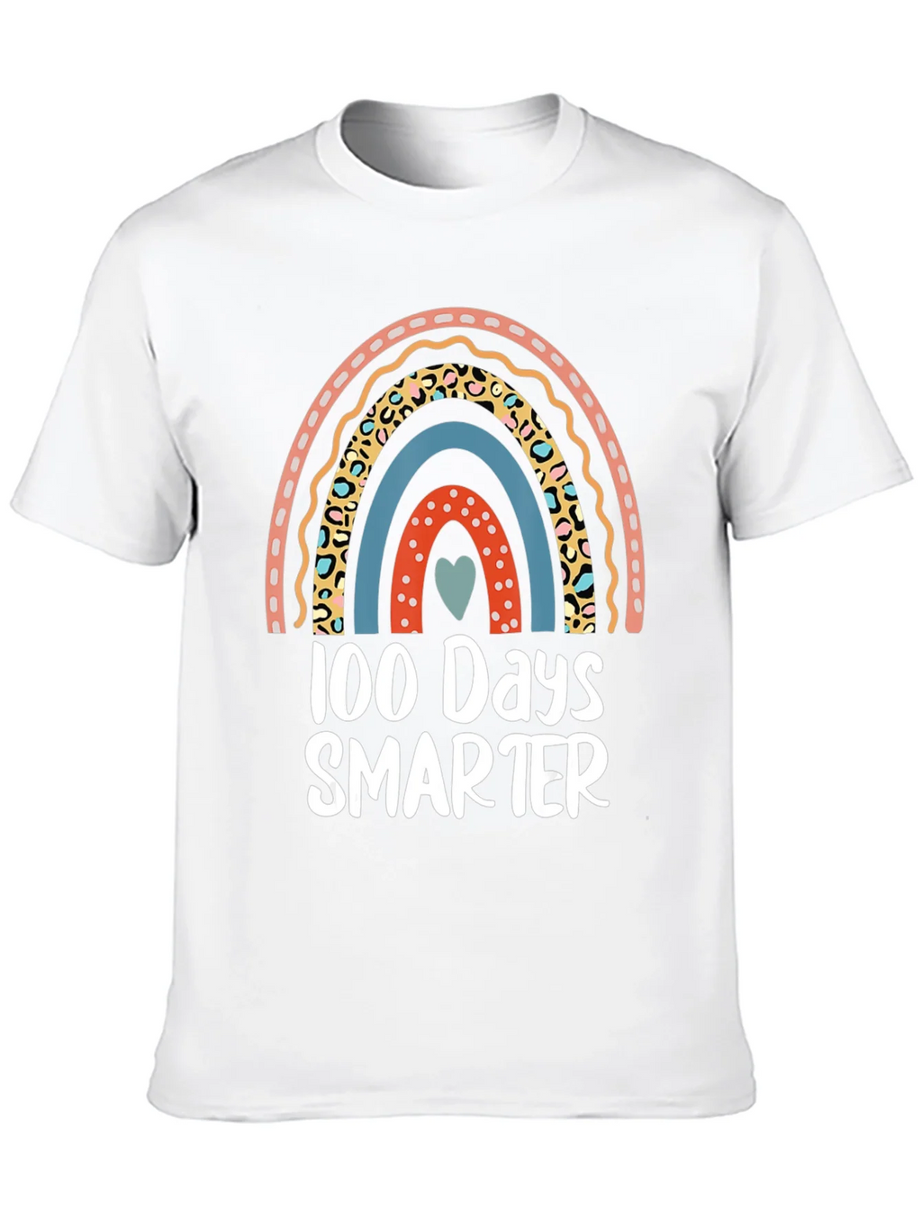 100 Days Smarter Rainbow Graphic Tee product image 9