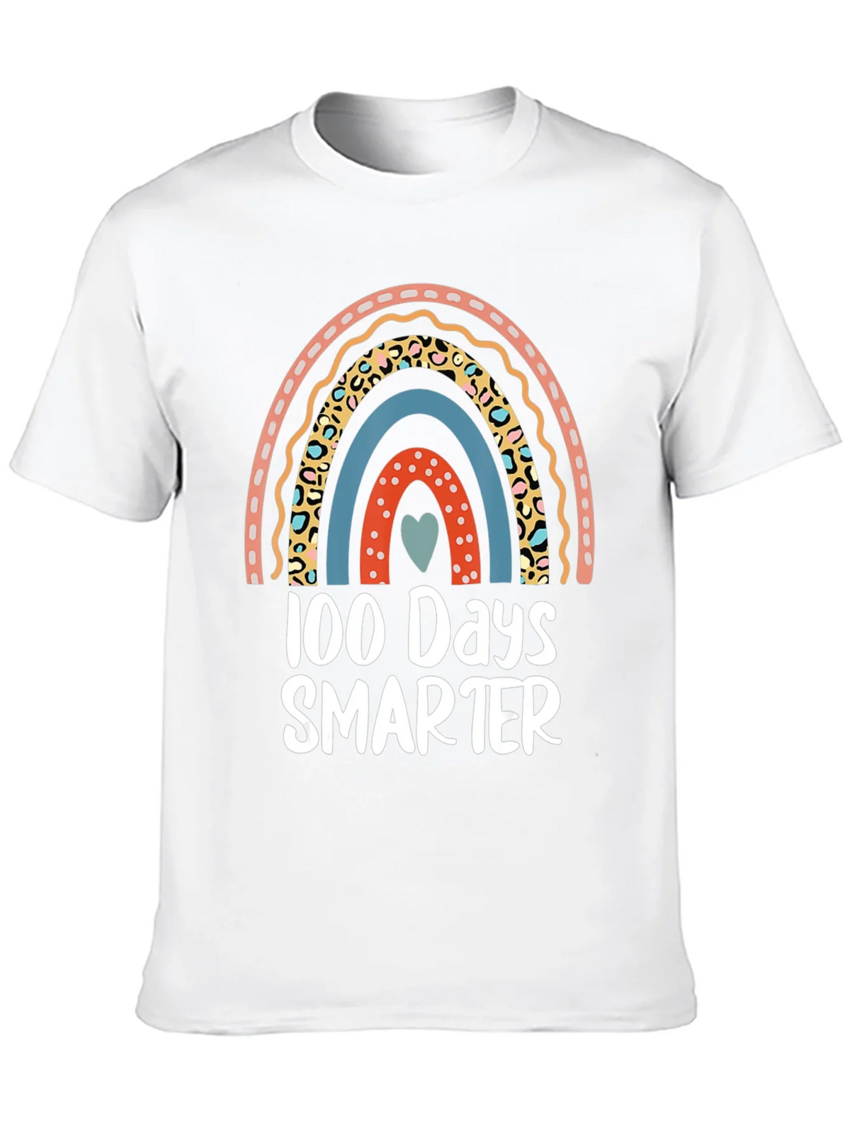 100 Days Smarter Rainbow Graphic Tee product image 9