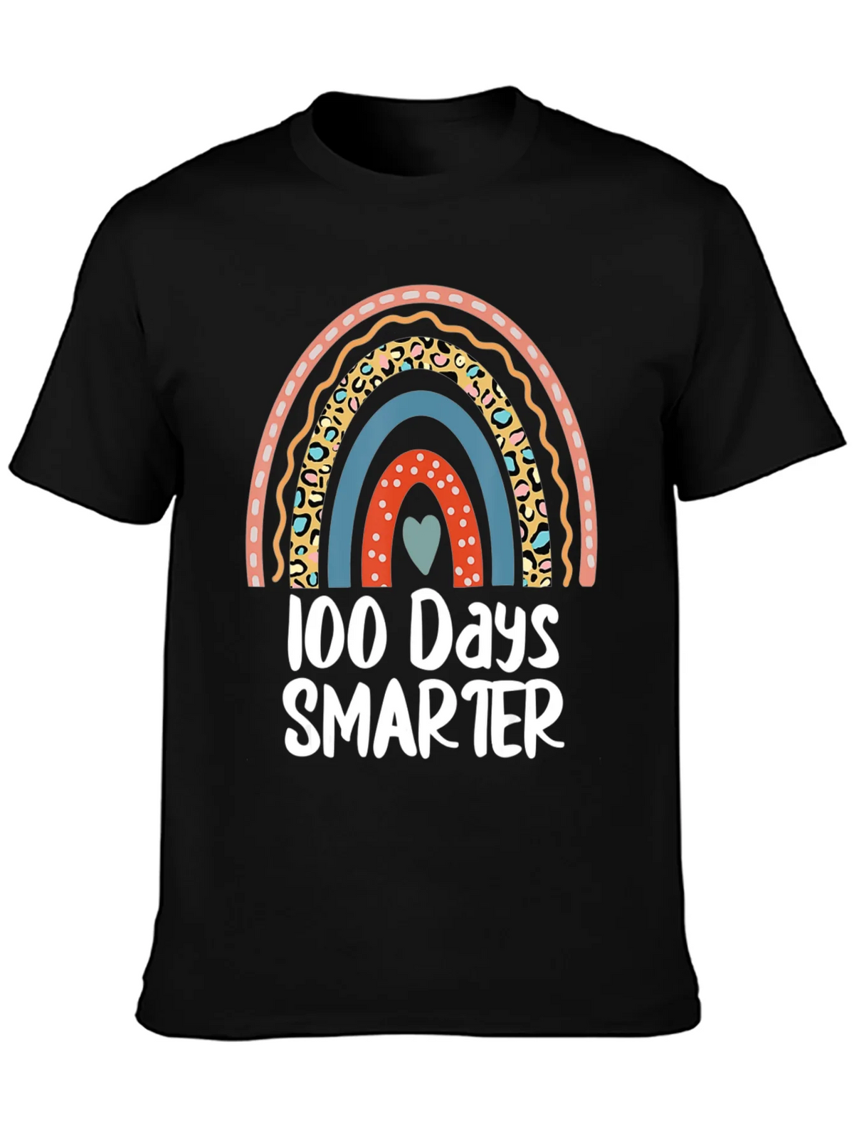 100 Days Smarter Rainbow Graphic Tee product image 3