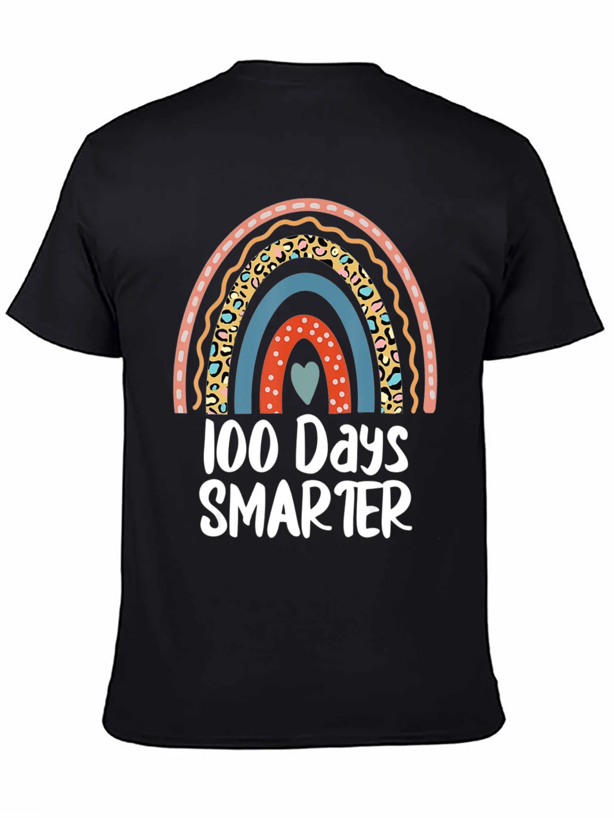 100 Days Smarter Rainbow Graphic Tee product image 4